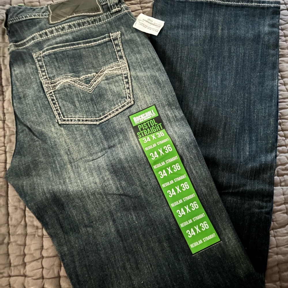 Rock & Roll Pistol Straight Jeans